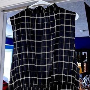 Plaid black and white jumper from Simply Vera.